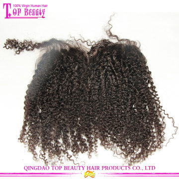 Wholesale 6a Peruvian Virgin Hair Kinky Curly Cheap Human Hair Lace Closure